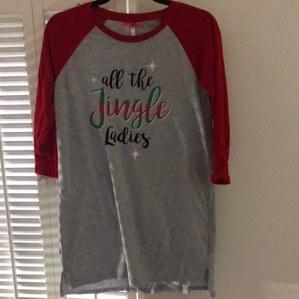 All the jingle ladies Christmas girls night gown